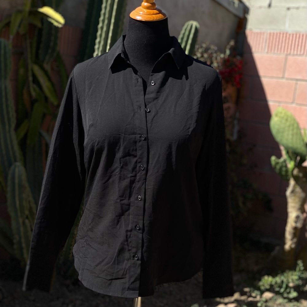 Long Black Button Down - image 2